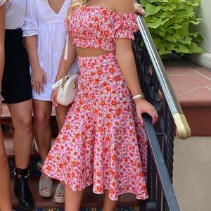 Flower Skirt and Too Set